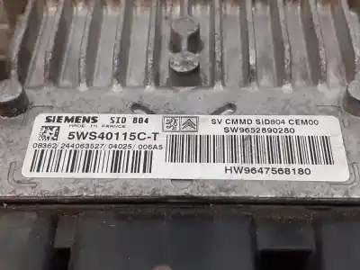 Second-hand car spare part ecu engine control for citroen c2 (jm_) 1.4 hdi oem iam references 5ws40115ct sw9652890280 hw9647568180
