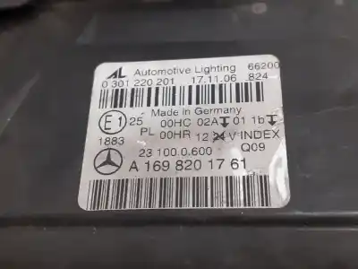 Recambio de automóvil de segunda mano de faro izquierdo para mercedes clase b (w245) 1.7 cat referencias oem iam a1698201761 0301220201 