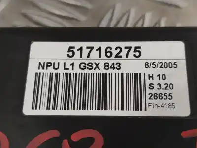 Second-hand car spare part electronic module for lancia ypsilon (101) 1.4 16v oro (10.2006->) oem iam references 51716275 npul1gsx843 