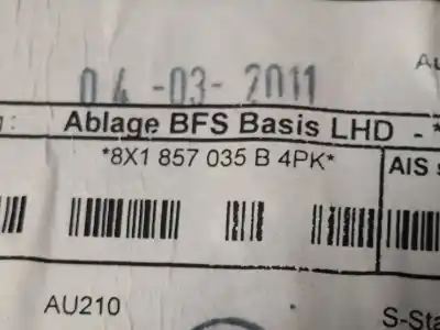 Автозапчастина б/у бардачок для audi a1 (8x) 1.2 16v tfsi 86 cv / 63 kw посилання на oem iam 8x1857035b  