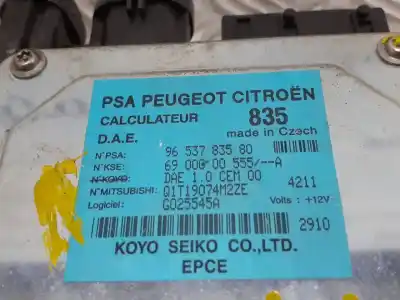 Second-hand car spare part steering control unit for citroen c3 1.4 oem iam references 9653783580 6900000555a 