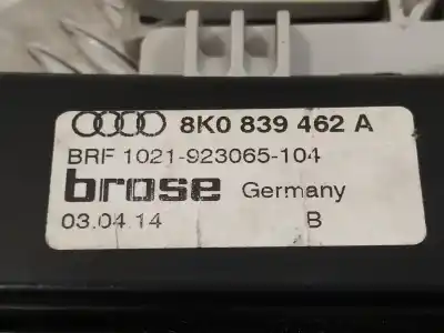 Second-hand car spare part rear right window regulator for audi a4 avant (8k5) (2008) 2.0 16v tdi oem iam references 8k0839462a 8k0959812a 