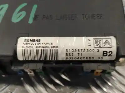 Pièce détachée automobile d'occasion boîtes à fusibles pour peugeot 206 berlina 1.9 diesel références oem iam 9626460880 s105872300g bsit1