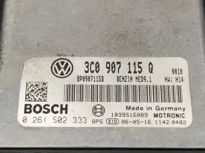 Piesă de schimb auto la mâna a doua unitate de control motor ecu pentru volkswagen passat variant (3c5) 2.0 16v t fsi / tsi referințe oem iam 0261s02333 3c0907115q med91