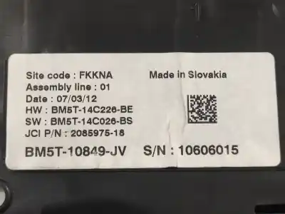 Peça sobressalente para automóvel em segunda mão quadrante por ford focus iii 1.5 d 120cv referências oem iam bm5t10849jv bm5t14c226be bm5t14c026bs