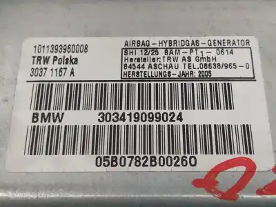 Peça sobressalente para automóvel em segunda mão airbag frontal lado esquerdo por bmw x3 (e83) 3.0 turbodiesel referências oem iam 30371167a 303419099024 