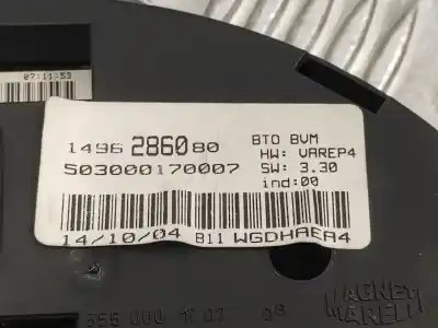 Second-hand car spare part multifunction display for citroen c8 2.0 hdi fap oem iam references 1496286080 503000170007 