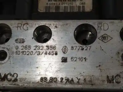 Second-hand car spare part abs for renault trafic combi (ab 4.01) 2.0 dci diesel fap cat oem iam references 0265232356 0265232356 877527