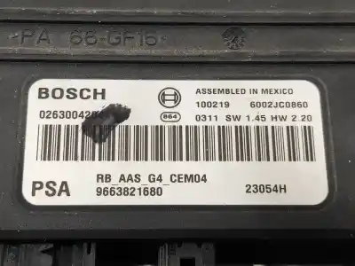 Pezzo di ricambio per auto di seconda mano modulo elettronico per citroen c4 picasso i monospace (ud_) 1.6 hdi riferimenti oem iam 0263004204 9663821680 