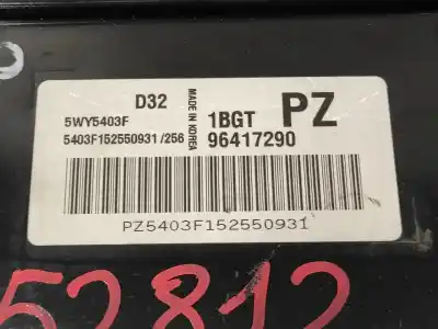 Second-hand car spare part ecu engine control for chevrolet matiz 0.8 cat oem iam references 96417290 5wy5403f 