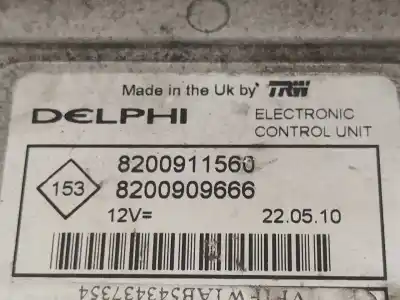 Second-hand car spare part ecu engine control for renault kangoo (kc0/1_) 1.5 dci oem iam references 8200909666 8200911560 