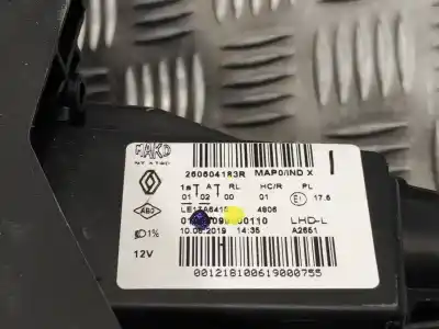 Second-hand car spare part left headlight for renault clio v 1.0 tce bivalent. gasolina / gpl oem iam references 260604183r  