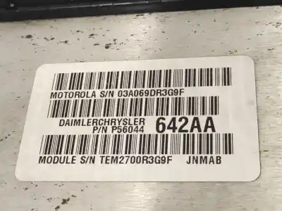 Second-hand car spare part ecu engine control for chrysler jeep cherokee (xj) 2.5 turbodiesel oem iam references p56044642aa  