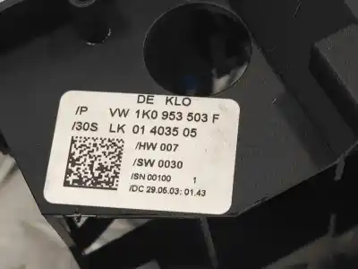 Second-hand car spare part multifunction switch for audi a3 (8p) 1.6 102 cv / 75 kw oem iam references 1k0953503f lk01403505 1k0953519a