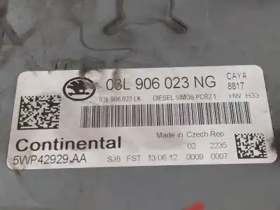 Recambio de automóvil de segunda mano de centralita motor uce para skoda fabia (5j2 ) 1.6 tdi referencias oem iam 5wp42929aa 03l906023ng 03l906023lk