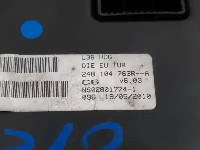 Peça sobressalente para automóvel em segunda mão quadrante por renault fluence 1.5 dynamique [1.5 ltr. - 78 kw dci diesel] referências oem iam 248104763ra ns028017741 