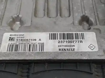 Second-hand car spare part ecu engine control for renault fluence 1.5 dynamique [1.5 ltr. - 78 kw dci diesel] oem iam references s180067109a 237100777r 237100033r