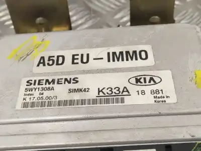 Second-hand car spare part ecu engine control for kia rio 1.5 cat oem iam references 5wy1308a k33a simk42