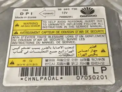 Peça sobressalente para automóvel em segunda mão centralina de airbag por chevrolet matiz 0.8 cat referências oem iam 96603736 7088201 