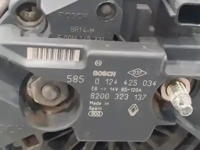 Second-hand car spare part alternator for renault modus 1.4 16v oem iam references 0124425034 8200323137 