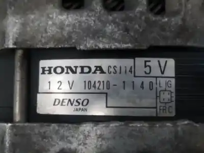 Автозапчастина б/у генератор для honda cr-v iii (re_) 2.2 i-dtec 4wd (re6) посилання на oem iam 1042101140  