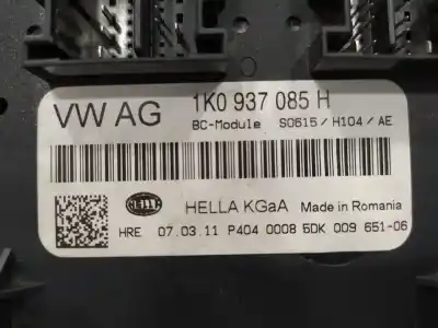 Автозапчасти б/у блок реле/предохранителей за volkswagen golf vi (5k1) 1.6 tdi ссылки oem iam 1k0937085h 5dk00965106 