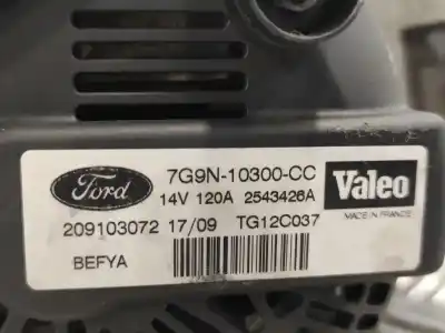 Автозапчастина б/у генератор для ford fiesta vi (cb1, ccn) 1.25 посилання на oem iam 7g9n10300cc tg12c037 2543426a