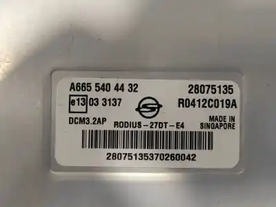 Автозапчасти б/у блок управления двигателем за ssangyong rodius 2.7 turbodiesel cat ссылки oem iam a6655404432 r0412c019a 28075135