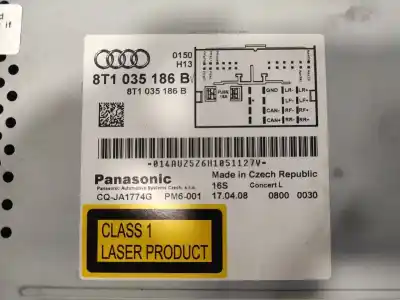 Second-hand car spare part audio system / radio cd for audi a4 avant (8k5) (2008) 2.0 16v tdi oem iam references 8t1035186b 8t1035186b 