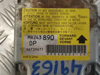 Автозапчастина б/у блок управління подушками безпеки для mitsubishi eclipse (d30) 2.0 16v cat посилання на oem iam mr243890 x6t39671 