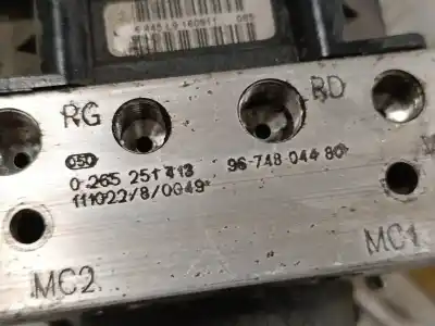İkinci el araba yedek parçası abs için citroen c5 berlina 1.6 hdi fap oem iam referansları 9674804480 0265251413 0265951416