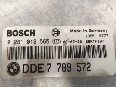 Second-hand car spare part ecu engine control for bmw serie 3 compact (e46) 2.0 16v diesel cat oem iam references 0281010565 dde7789572 7789572
