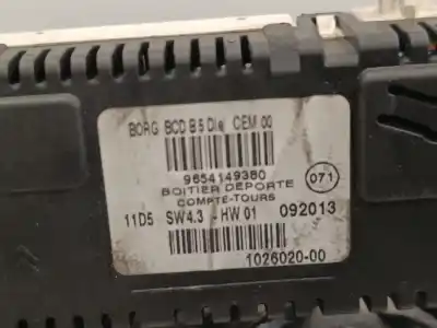 Second-hand car spare part multifunction display for citroen c4 coupe vtr oem iam references 9654149380 102602000 