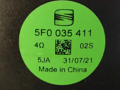 Second-hand car spare part speaker for cupra formentor km (fm6) oem iam references 5f0035411  