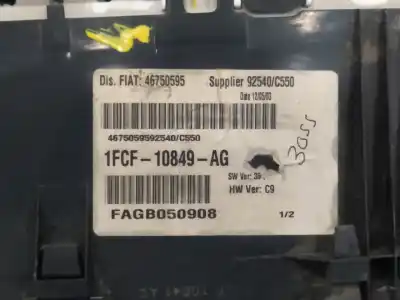 Автозапчастина б/у панель інструментів для fiat stilo (192) 1.9 jtd / 1.9 jtd 115 active посилання на oem iam 1fcf10849ag 46750595 