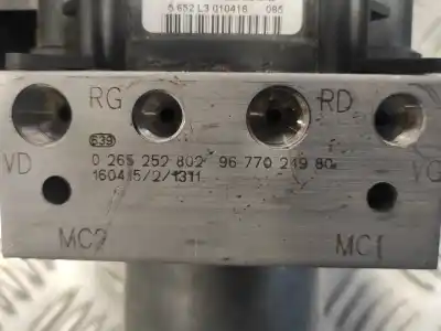 Peça sobressalente para automóvel em segunda mão abs por citroen c4 lim. 1.2 12v e-thp referências oem iam 0265252802 9677024980 0265952289