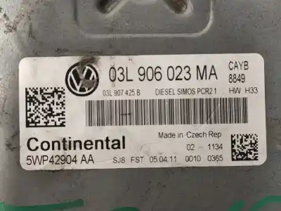 Peça sobressalente para automóvel em segunda mão centralina de motor uce por volkswagen polo (6r1) 1.6 tdi referências oem iam 5wp42904aa 03l906023ma 03l907425b