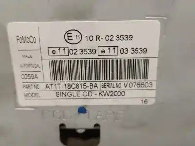 Автозапчасти б/у аудиосистема / радио cd за ford transit connect (tc7) 1.8 tdci cat ссылки oem iam at1t18c815ba  