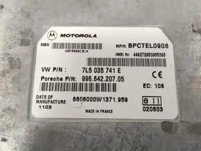 Pezzo di ricambio per auto di seconda mano modulo elettronico per porsche cayenne (typ 9pa) 4.5 v8 cat riferimenti oem iam 7l5035741e 99664220705 bpctel0908