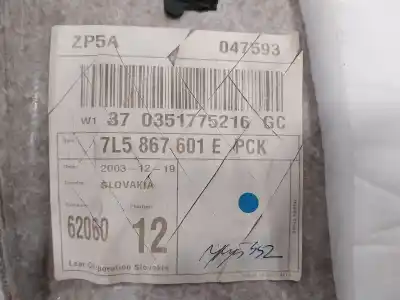Автозапчасти б/у обивка задней двери за porsche cayenne (typ 9pa) 4.5 v8 cat ссылки oem iam 7l5867601 7l0863291a 7l5867601e