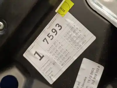 Peça sobressalente para automóvel em segunda mão elevador de vidros traseiro esquerdo por porsche cayenne (typ 9pa) 4.5 v8 cat referências oem iam 3d0959795c 102237xxx 7l0959703b