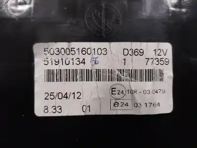 Second-hand car spare part dashboard for fiat doblo active oem iam references 503005160103 51910134 555001100503