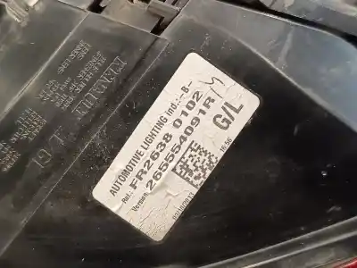 Second-hand car spare part left tailgate light for renault clio iv 0.9 oem iam references fr26380102 265554091r 