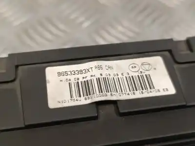 Peça sobressalente para automóvel em segunda mão comando de sofagem (chauffage / ar condicionado) por citroen c3 1.4 referências oem iam 96533393xt 69210003 
