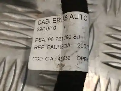 Peça sobressalente para automóvel em segunda mão fio por citroen c4 lim. 1.6 hdi fap referências oem iam 9672179080  