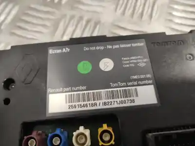 Peça sobressalente para automóvel em segunda mão display gps / multimídia por renault koleos 2.0 dci diesel fap referências oem iam 259154618r  