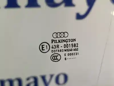 Second-hand car spare part left front glass window for audi q7 (4l) 3.0 v6 24v tdi oem iam references 43r001582  