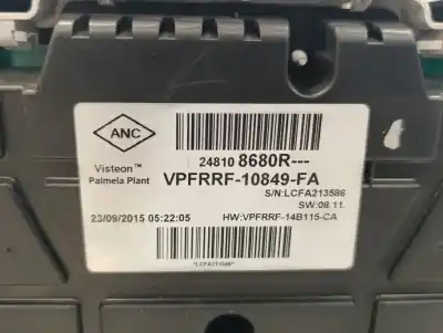 Second-hand car spare part dashboard for renault clio iv (bh_) 1.5 dci 90 oem iam references 248108680r vpfrrf10849fa 