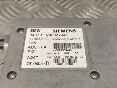Peça sobressalente para automóvel em segunda mão módulo eletrônico por bmw serie 7 (e65/e66) 3.6 v8 32v cat referências oem iam 84116924902ai01 11585217 s30880s8050a200