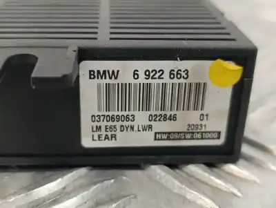 Peça sobressalente para automóvel em segunda mão módulo eletrônico por bmw serie 7 (e65/e66) 3.6 v8 32v cat referências oem iam 6922663 037069063 